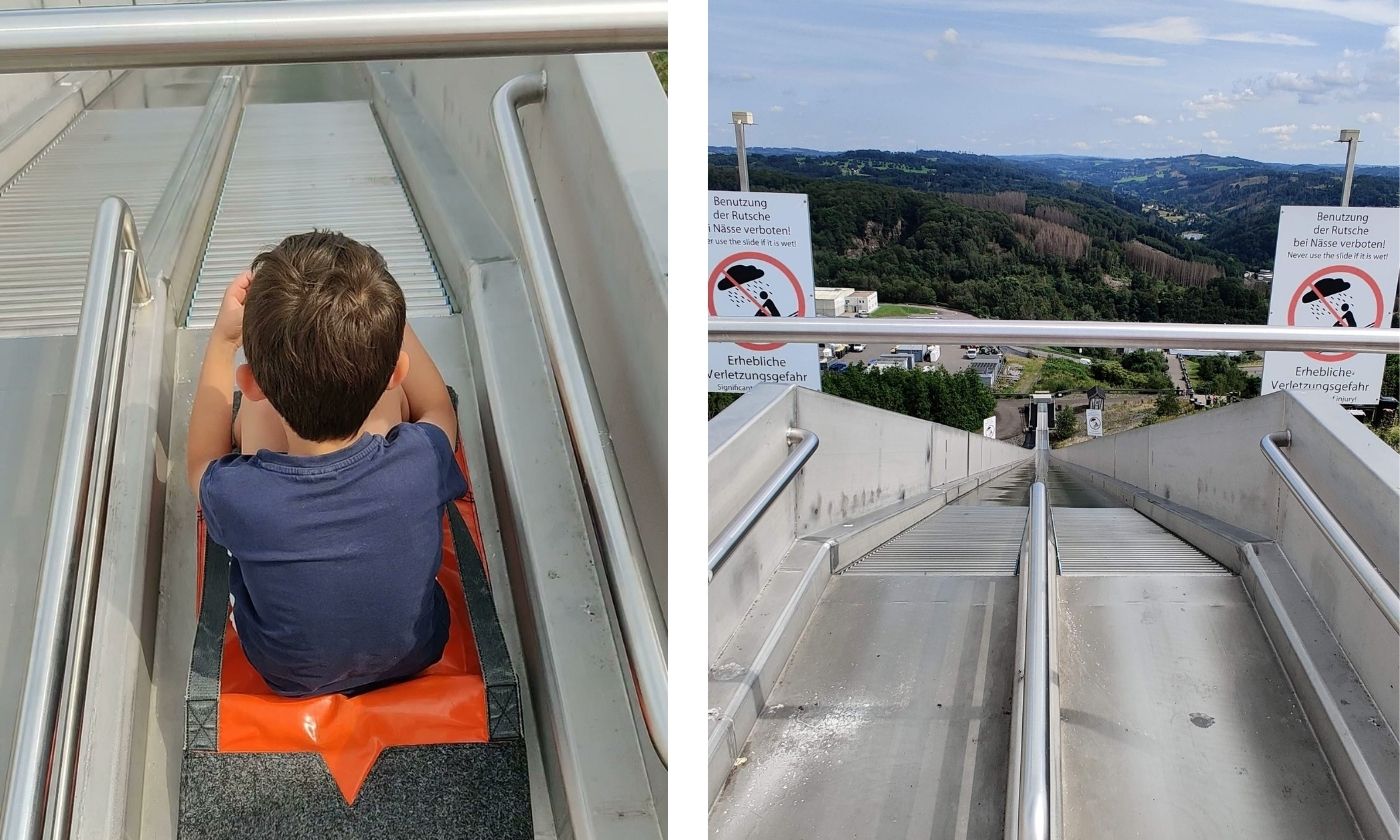 Kind auf Rutsche © Benjamin Stapf