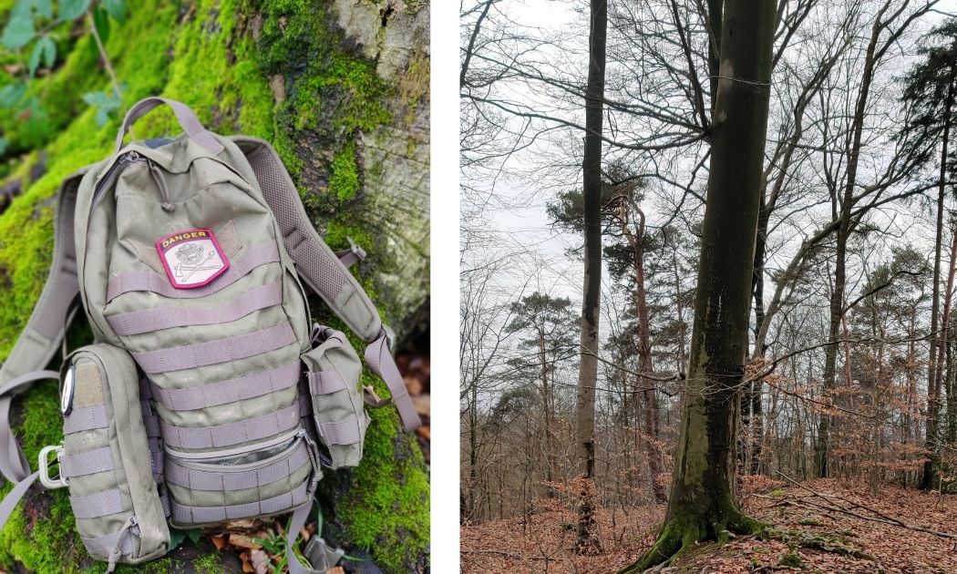 Rucksack und Baum © Benjamin Stapf
