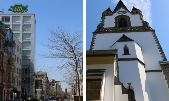 4711-Haus und St. Joseph, beides liegt an der Venloerstraße © Thea Wittmann
