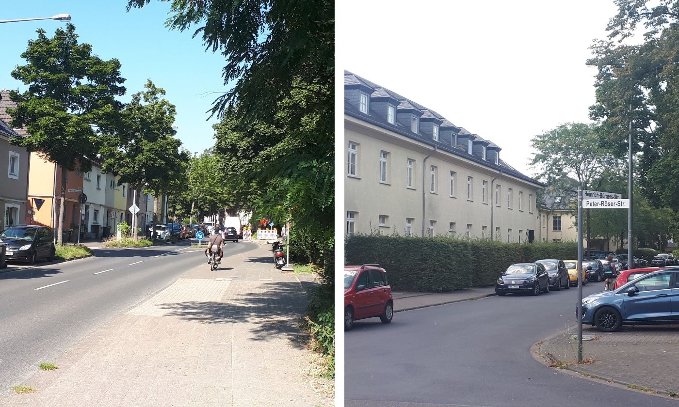 Straßenzüge in Ossendorf