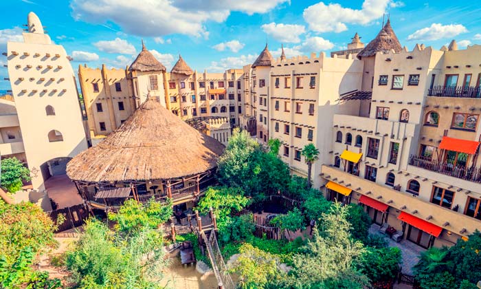 Innenhof Hotel Matamba