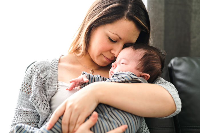 Mutter mit Baby